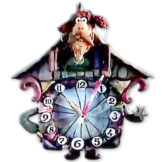 ⌚ zegar, zegar z kukułką, postać, pies telegram sticker