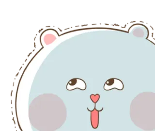 😌 dễ thương, động vật, gấu, hoạt hình telegram sticker