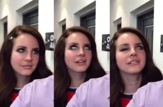 🙄 Lana Del Rey lana del rey, cantora, música, mulher, retrato telegram sticker