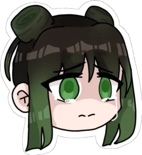 😢 Anime, Garota, Chorando, Triste, Emocional whatsapp sticker