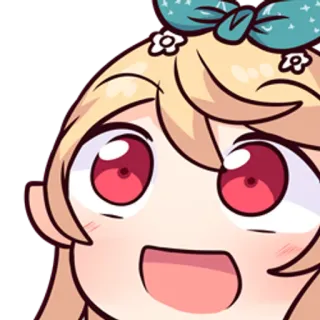 😃 Anime, Desenho animado, Bonito, Garota, Kawaii telegram sticker