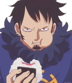 🍙 Trafalgar Law One Piece Anime, One Piece, Trafalgar Law, Manga, Personaje whatsapp sticker