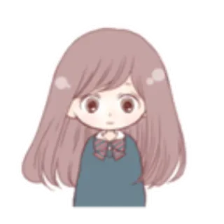 ✨ Anime, Ragazza, Carina, Cartone animato, Kawaii, Illustrazione telegram sticker