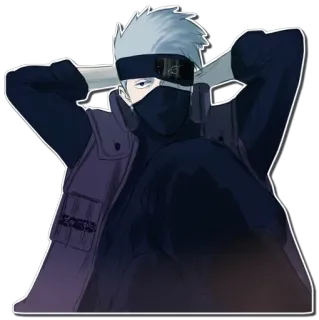 😗 Kakashi Naruto Anime, Kakashi, Ninja, Manga, Charakter whatsapp sticker