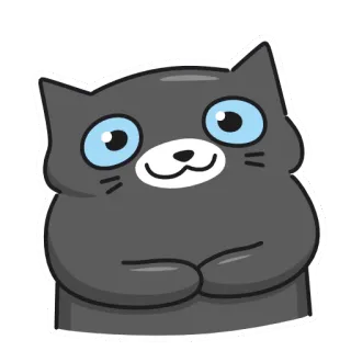 😊 gatto, gattino, carino, animale, cartone animato, animale domestico telegram sticker