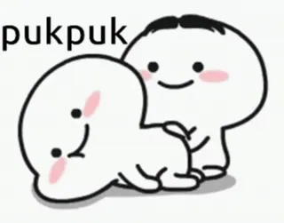 😂 pukpuk Cartone animato, Carino, Amore telegram sticker
