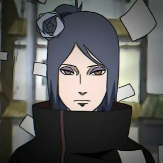 💜 Konan Naruto anime, character, Konan, Naruto, paper, ninja telegram sticker