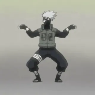 😵 Kakashi Naruto Anime, Ninja, Personnage, Kakashi, Danse telegram sticker