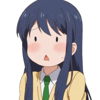 🙁 anime, cartoon, girl, cute, expression telegram sticker