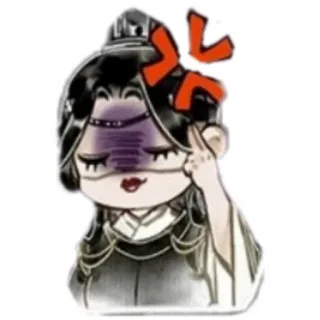 ☝️ angry, upset, anime, cartoon, chibi, irritated, frustrated telegram sticker