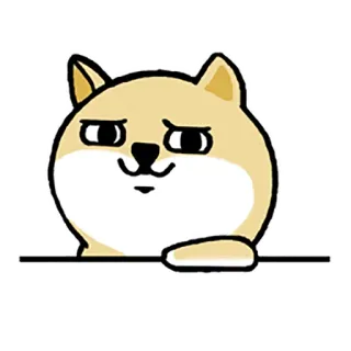 😏 狗, 卡通, 动物, 可爱, 表情包 whatsapp sticker