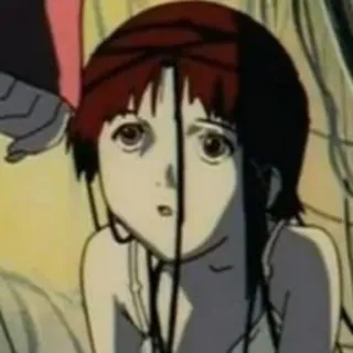 🥺 Iwakura Lain Serial Experiments Lain anime, serial experiments lain, lain, iwakura lain, cyberpunk whatsapp sticker