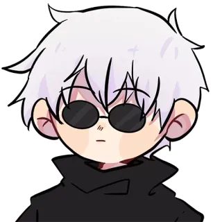 😐 Gojo Satoru Jujutsu Kaisen Anime, Chibi, Gojo, Satoru, Jujutsu Kaisen, Personnage telegram sticker