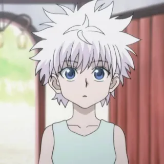 ⚡️ Killua Zoldyck Hunter x Hunter Киллуа, Hunter x Hunter, Аниме, Манга, Мультфильм, Мальчик, Белые волосы telegram sticker
