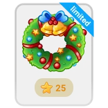 🎁 limited Boże Narodzenie, wieniec, dzwonki, święta, sezonowe, dekoracja whatsapp sticker