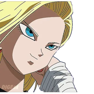 🙂 Android 18 Dragon Ball Anime, Android 18, Dragon Ball telegram sticker