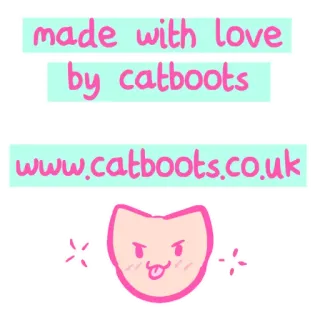 💋 made with love by catboots
www.catboots.co.uk kot, słodki, różowy, ręcznie robione, strona internetowa, naklejka telegram sticker