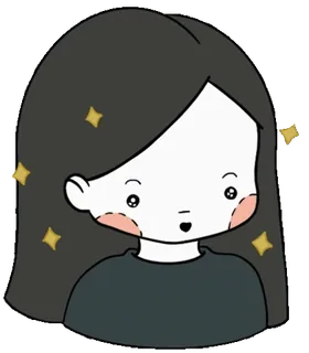 🥺 cartoon, girl, cute, illustration, kawaii, character, portrait telegram sticker
