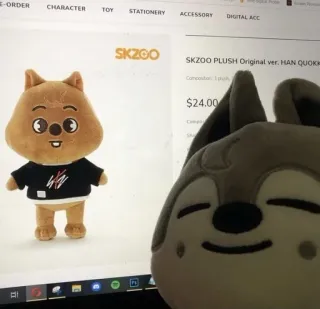 😊 HAN QUOK SKZOO PLUSH Original ver. HAN QUOK $24.00 SKZOO, Thú nhồi bông, Đồ chơi, Nhân vật, Merch whatsapp sticker