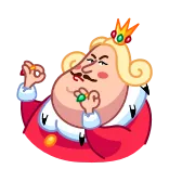 🤌 raja, kerajaan, mahkota, perhiasan, kartun, stiker telegram sticker