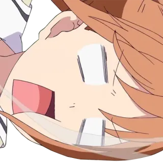 👩 Anime, Personagem, Expressão, Ilustração, Desenho animado telegram sticker