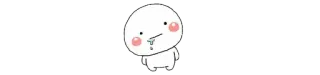 🥰 cartoon, blob, cute, kawaii, sticker, white, pink, character whatsapp sticker