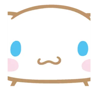 😶 Cinnamoroll cinnamoroll, sanrio, cute, kawaii, dog telegram sticker