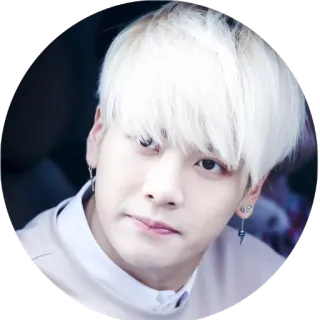 🙄 hombre, retrato, persona, pelo blanco, pendientes telegram sticker