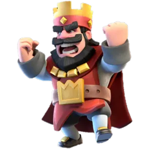 😡 King Clash Royale clash royale, king, crown, angry, game telegram sticker