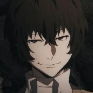 😈 Osamu Dazai Bungou Stray Dogs Anime, Bungou Stray Dogs, Dazai, Osamu Dazai, Sonrisa burlona whatsapp sticker