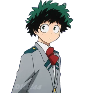 😶 Izuku Midoriya My Hero Academia Anime, My Hero Academia, Izuku Midoriya, Deku, Uniforme escolar telegram sticker