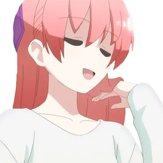 🧐 Anime, Hoạt hình, Cô gái, Dễ thương, Tóc hồng telegram sticker