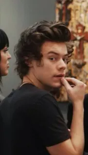 🤔 Harry Styles Harry Styles, singer, celebrity, man, portrait telegram sticker