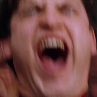 😂 scream, horror, fear, scared, expression telegram sticker