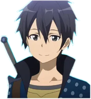 ⚔ Kirito Sword Art Online anime, sword, kirito, sword art online telegram sticker