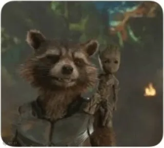 🐰 Rocket Raccoon Guardians of the Galaxy ロケット・ラクーン, グルート, マーベル, ガーディアンズ・オブ・ギャラクシー, スーパーヒーロー, 宇宙, 友情 telegram sticker