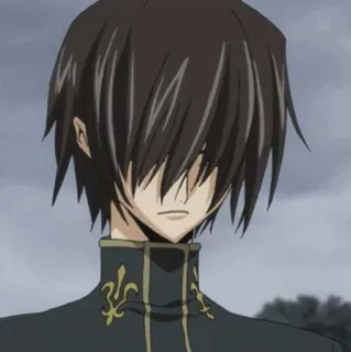 🥀 Lelouch Lamperouge Code Geass 애니메이션,  를르슈, 캐릭터, 코드 기어스 telegram sticker
