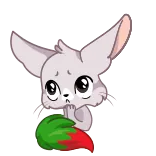 🙏 słodki, zwierzę, lis, kawaii, naklejka, kreskówka telegram sticker