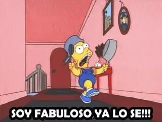Voy al rato @SimpsonsGrupo telegram stickers