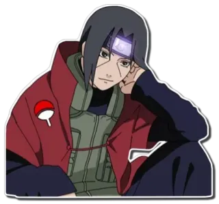 🎧 Itachi Uchiha Naruto Anime, Manga, Ninja, Itachi, Uchiha, Naruto, Kreskówka telegram sticker