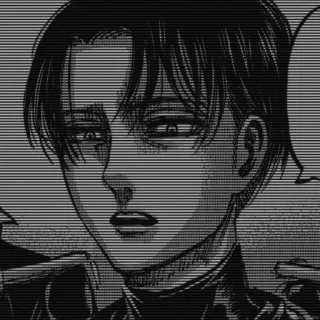 🎵 Levi Ackerman Attack on Titan anime, manga, attack on titan, levi ackerman, aot, shingeki no kyojin whatsapp sticker
