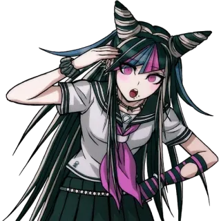 😮 Ibuki Mioda Danganronpa Anime, Spiel, Mädchen, Charakter, Danganronpa, Ibuki Mioda telegram sticker