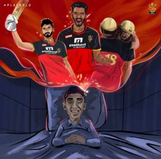 ❤️ #PLAYBOLD cricket, sports, team, players whatsapp sticker