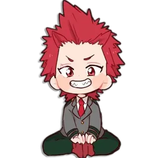 😁 Eijiro Kirishima My Hero Academia anime, manga, kirishima, my hero academia, eijiro, sticker telegram sticker