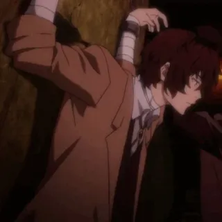 🥂 Osamu Dazai Bungo Stray Dogs Anime, Bungo Stray Dogs, Osamu Dazai, Dazai telegram sticker
