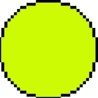 🌟 circle, yellow, geometric, shape telegram sticker
