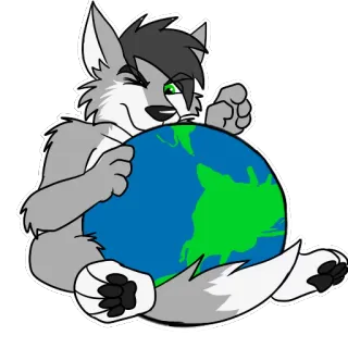 Crash Wolfer by Ligoni-EXE telegram stickers