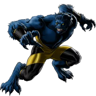 👊 Beast Beast, X-Men, Marvel, superhero, comic book character telegram sticker