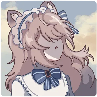 🫥 アニメ, イラスト, かわいい, 可愛い, 漫画 telegram sticker