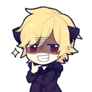 😝 Anime, Mangá, Fofo, Chibi, Desenho animado, Personagem whatsapp sticker